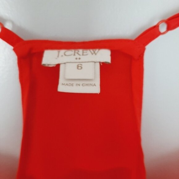 J. CREW Light Silky Camisole Tank Top Hot Pink Sz 6 - Picture 7 of 16